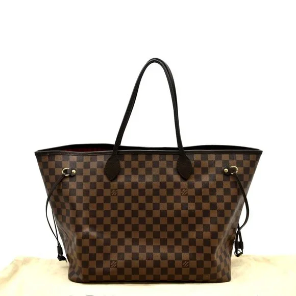 LOUIS VUITTON  Neverfull GM Damier Ebene Tote Shoulder Bag Brown - Picture 2 of 11